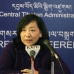 Kalon Dicki Chhoyang declaraciones a la prensa en Dharamsala. Foto DIIR