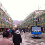 Renovación actual o los cambios que tienen lugar en patrimonio de la ciudad de Lhasa
