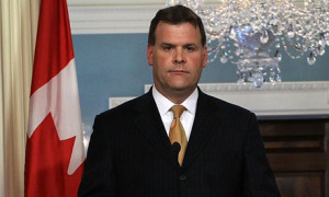 El ministro de Asuntos Exteriores de Canada, John Baird 