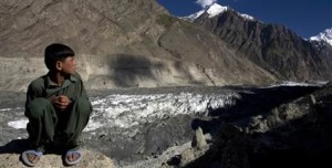 derretimiento de los glaciares en la meseta tibetana