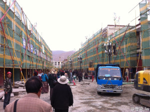 Renovación actual o los cambios que tienen lugar en patrimonio de la ciudad de Lhasa