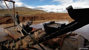 Minería en el Tíbet se expande rápido ..