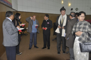 Sikyong con el Dr. Mukul Sangma en una recepción organizada por el gobierno del estado de Meghalaya, en honor de la visita del líder político tibetano al estado en Shillong en 04 de febrero 2014