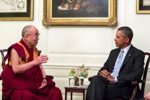 El presidente Barack Obama con el Dalai Lama