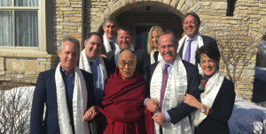 Su Santidad el Dalai Lama con los Alcaldes en Rochester, Minnesota