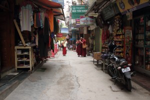 Asentamiento tibetano Majnu-ka-tilla en Delhi