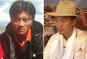 Sambrub, detenido menos de un mes después de ser liberado de la prisión (izquierda). El escritor tibetano Gangkye Drubpa Kyab, quien escribió un libro sobre las protestas del 2008 en el Tíbet, fue detenido sólo un día después de ser liberado (Derecha)