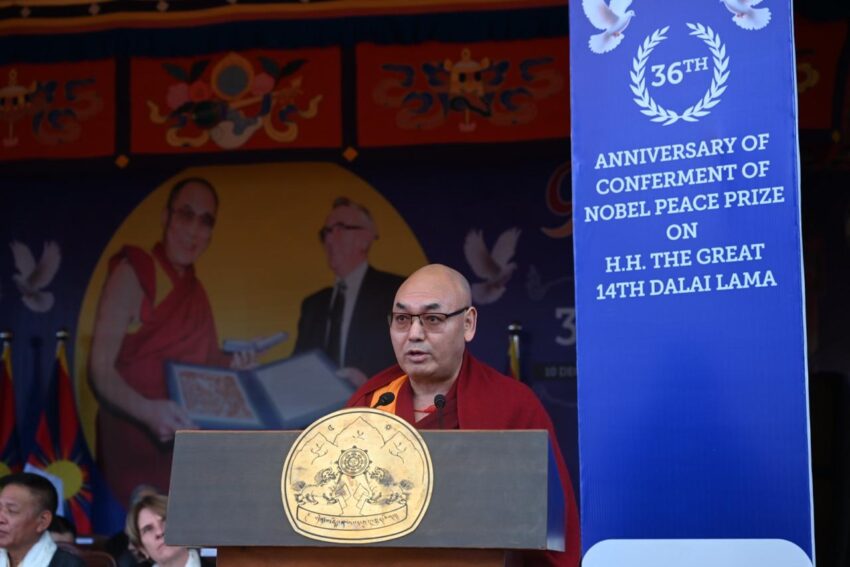 Statement of the Tibetan Parliament-in-Exile on the commemoration of the 36th anniversary of the conferment of the Nobel Peace Prize on His Holiness the Dalai Lama. Photo / Tenzin Phende / CTA